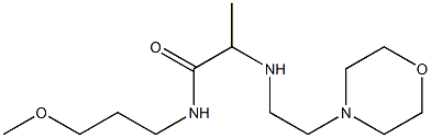 N-(3-methoxypropyl)-2-{[2-(morpholin-4-yl)ethyl]amino}propanamide Struktur