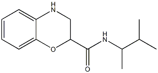 N-(3-methylbutan-2-yl)-3,4-dihydro-2H-1,4-benzoxazine-2-carboxamide Struktur