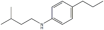 N-(3-methylbutyl)-4-propylaniline Struktur