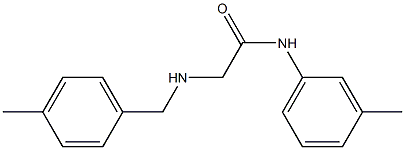 N-(3-methylphenyl)-2-{[(4-methylphenyl)methyl]amino}acetamide Struktur