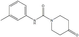 N-(3-methylphenyl)-4-oxopiperidine-1-carboxamide Struktur