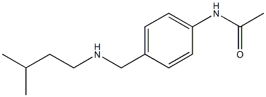 N-(4-{[(3-methylbutyl)amino]methyl}phenyl)acetamide Struktur