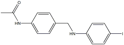 N-(4-{[(4-iodophenyl)amino]methyl}phenyl)acetamide Struktur