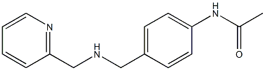 N-(4-{[(pyridin-2-ylmethyl)amino]methyl}phenyl)acetamide Struktur