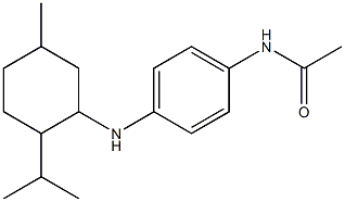 N-(4-{[5-methyl-2-(propan-2-yl)cyclohexyl]amino}phenyl)acetamide Struktur