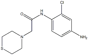 N-(4-amino-2-chlorophenyl)-2-(thiomorpholin-4-yl)acetamide Struktur