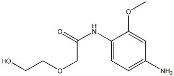 N-(4-amino-2-methoxyphenyl)-2-(2-hydroxyethoxy)acetamide Struktur