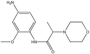 N-(4-amino-2-methoxyphenyl)-2-morpholin-4-ylpropanamide Struktur