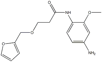 N-(4-amino-2-methoxyphenyl)-3-(2-furylmethoxy)propanamide Struktur