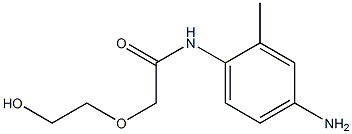 N-(4-amino-2-methylphenyl)-2-(2-hydroxyethoxy)acetamide Struktur