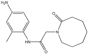 N-(4-amino-2-methylphenyl)-2-(2-oxoazocan-1-yl)acetamide Struktur