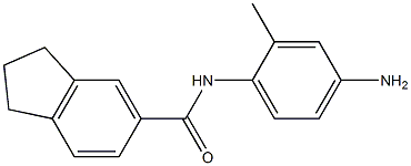 N-(4-amino-2-methylphenyl)-2,3-dihydro-1H-indene-5-carboxamide Struktur