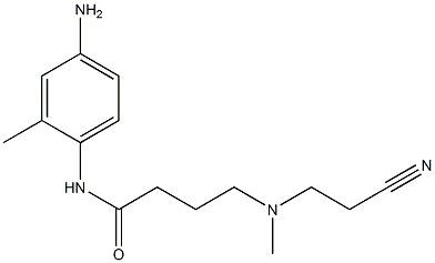 N-(4-amino-2-methylphenyl)-4-[(2-cyanoethyl)(methyl)amino]butanamide Struktur