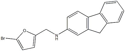 N-[(5-bromofuran-2-yl)methyl]-9H-fluoren-2-amine Struktur