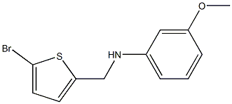 N-[(5-bromothiophen-2-yl)methyl]-3-methoxyaniline Struktur