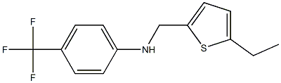 N-[(5-ethylthiophen-2-yl)methyl]-4-(trifluoromethyl)aniline Struktur