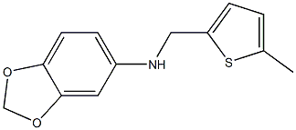 N-[(5-methylthiophen-2-yl)methyl]-2H-1,3-benzodioxol-5-amine Struktur