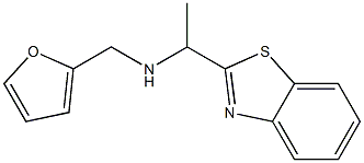 N-[1-(1,3-benzothiazol-2-yl)ethyl]-N-(2-furylmethyl)amine Struktur