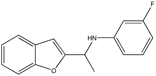 N-[1-(1-benzofuran-2-yl)ethyl]-3-fluoroaniline Struktur