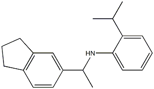 N-[1-(2,3-dihydro-1H-inden-5-yl)ethyl]-2-(propan-2-yl)aniline Struktur