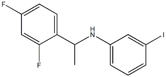 N-[1-(2,4-difluorophenyl)ethyl]-3-iodoaniline Struktur