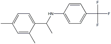 N-[1-(2,4-dimethylphenyl)ethyl]-4-(trifluoromethyl)aniline Struktur