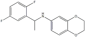 N-[1-(2,5-difluorophenyl)ethyl]-2,3-dihydro-1,4-benzodioxin-6-amine Struktur