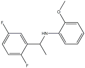 N-[1-(2,5-difluorophenyl)ethyl]-2-methoxyaniline Struktur