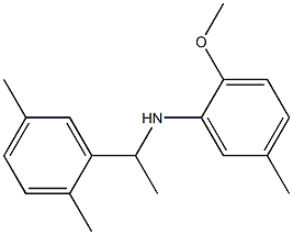 N-[1-(2,5-dimethylphenyl)ethyl]-2-methoxy-5-methylaniline Struktur