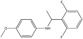 N-[1-(2,6-difluorophenyl)ethyl]-4-methoxyaniline Struktur