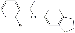 N-[1-(2-bromophenyl)ethyl]-2,3-dihydro-1H-inden-5-amine Struktur