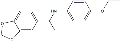 N-[1-(2H-1,3-benzodioxol-5-yl)ethyl]-4-ethoxyaniline Struktur