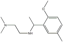 N'-[1-(2-methoxy-5-methylphenyl)ethyl]-N,N-dimethylethane-1,2-diamine Struktur