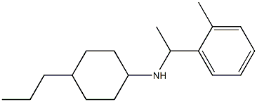 N-[1-(2-methylphenyl)ethyl]-4-propylcyclohexan-1-amine Struktur