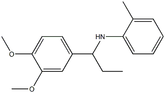 N-[1-(3,4-dimethoxyphenyl)propyl]-2-methylaniline Struktur