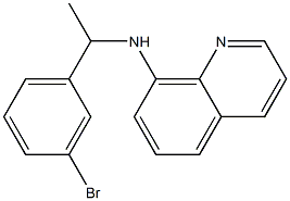 N-[1-(3-bromophenyl)ethyl]quinolin-8-amine Struktur