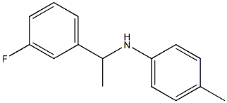 N-[1-(3-fluorophenyl)ethyl]-4-methylaniline Struktur