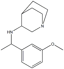 N-[1-(3-methoxyphenyl)ethyl]-1-azabicyclo[2.2.2]octan-3-amine Struktur