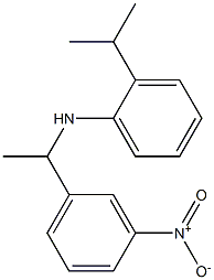 N-[1-(3-nitrophenyl)ethyl]-2-(propan-2-yl)aniline Struktur