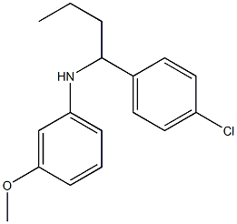 N-[1-(4-chlorophenyl)butyl]-3-methoxyaniline Struktur