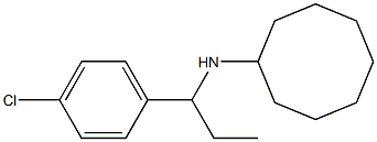 N-[1-(4-chlorophenyl)propyl]cyclooctanamine Struktur