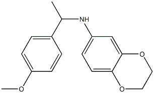 N-[1-(4-methoxyphenyl)ethyl]-2,3-dihydro-1,4-benzodioxin-6-amine Struktur