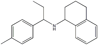 N-[1-(4-methylphenyl)propyl]-1,2,3,4-tetrahydronaphthalen-1-amine Struktur