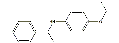 N-[1-(4-methylphenyl)propyl]-4-(propan-2-yloxy)aniline Struktur