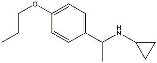 N-[1-(4-propoxyphenyl)ethyl]cyclopropanamine Struktur