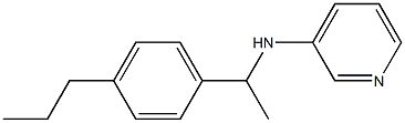 N-[1-(4-propylphenyl)ethyl]pyridin-3-amine Struktur