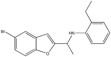 N-[1-(5-bromo-1-benzofuran-2-yl)ethyl]-2-ethylaniline Struktur