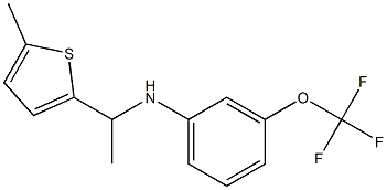 N-[1-(5-methylthiophen-2-yl)ethyl]-3-(trifluoromethoxy)aniline Struktur