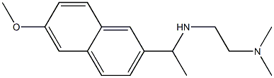 N'-[1-(6-methoxy-2-naphthyl)ethyl]-N,N-dimethylethane-1,2-diamine Struktur