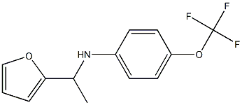 N-[1-(furan-2-yl)ethyl]-4-(trifluoromethoxy)aniline Struktur